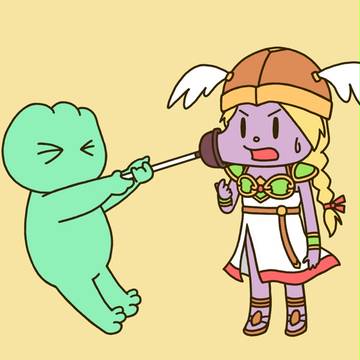 解毒剤で解毒中のワルキューレ