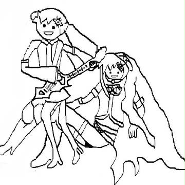 ペテン師風ミクとルカ