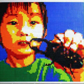 ８月の人(8bit)