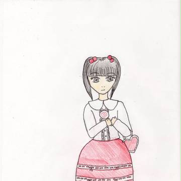 ロリータ108号の女の子を自分なりに描いてみた