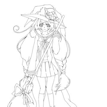 塗り絵用に。