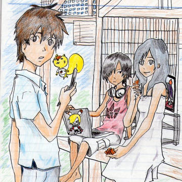 祝サマーウォーズ地上波登場(模写)