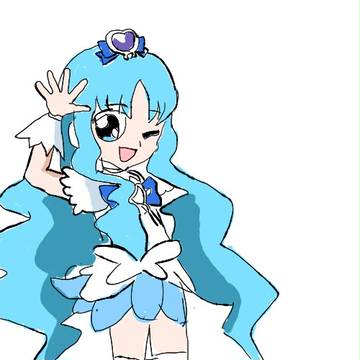 キュアマリン練習中