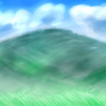 山と空