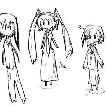 ミクさんルカさんリンさん