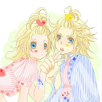 パステル鏡音さん