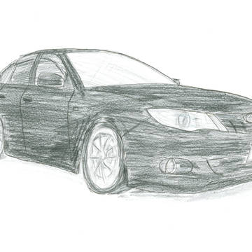 スバル インプレッサ 描いてみた