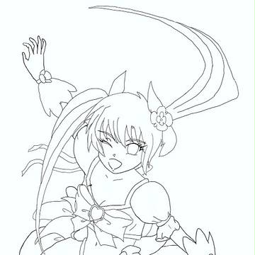 【線画】キュアサンシャイン