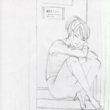 OLさん（下描き）