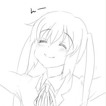 あずにゃんラフ