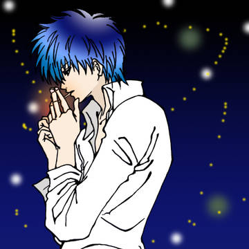 【色塗り】夏の夜に
