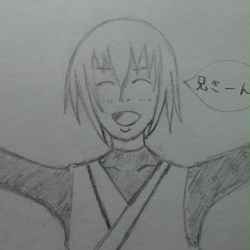 笑顔のジンが描きたかったんだけど