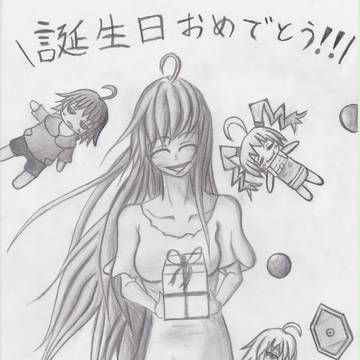 アホ毛一家