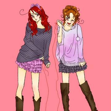 【トレス】にょた伊姉妹【描いてみた】