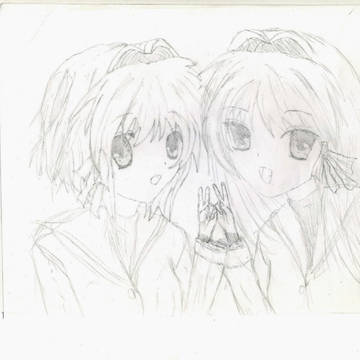 【CLANNAD】藤林姉妹　誕生日【ラフ】
