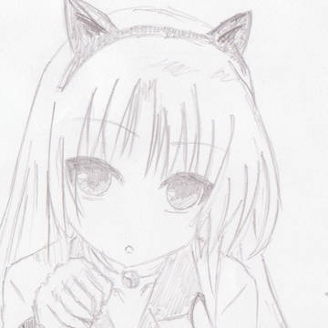 手書きで天使