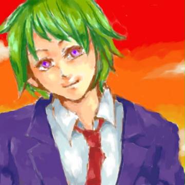 一時間で緑髪