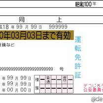 【素材】なんちゃって免許証