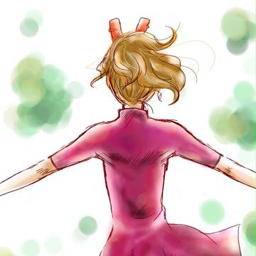 風 髪に感じて