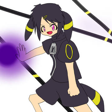 萌えもんのブラッキー描いてみました！