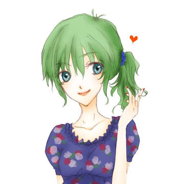 みどりの髪した女