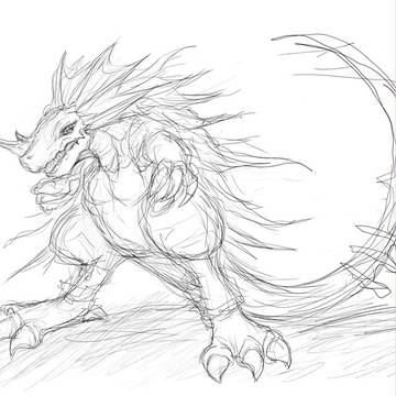 ラフなドラゴン