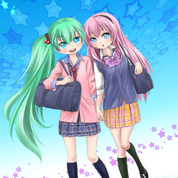 ミクちゃんとルカちゃん
