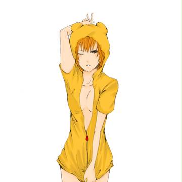 擬人化ぷーさん...？　の色つけてもらいました