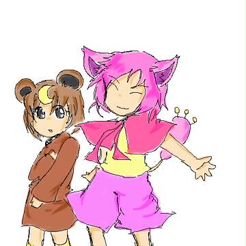 エネコ&ヒメグマ擬人化してみた