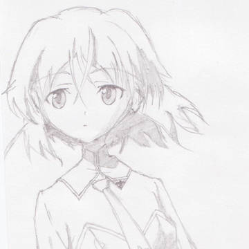 手書きでサーニャ