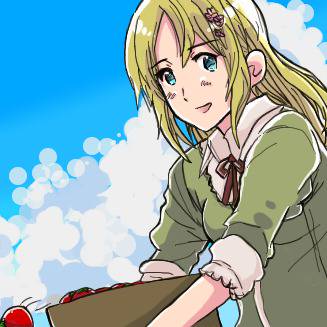 「今年もトマトがたくさん取れましたー、」