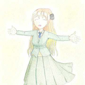 むけいさんを描いてみました。