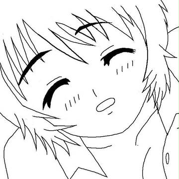 春花さん_線画