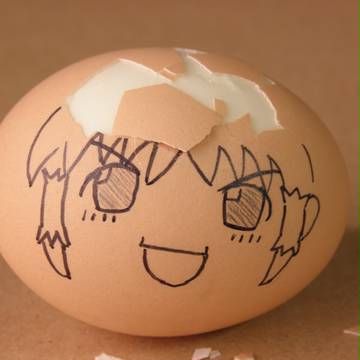 タマゴに描いた結果がこれだよ！