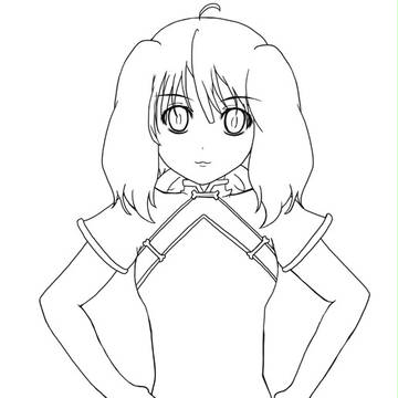 ランカ　チャイナ　線画