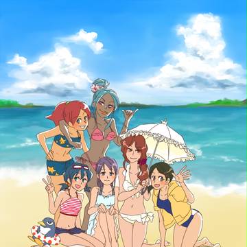 水着女子