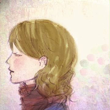 ふわふわ横顔