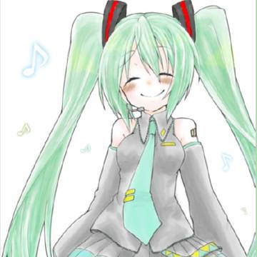 塗り絵ミク