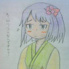 他の絵を参考に阿求を描いてみた