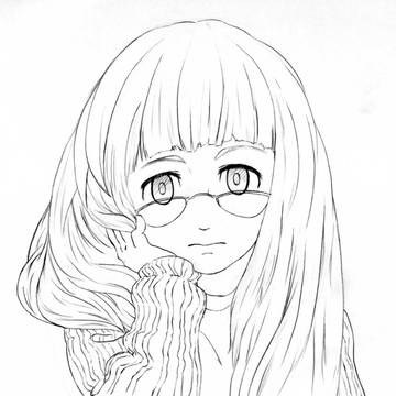 髪