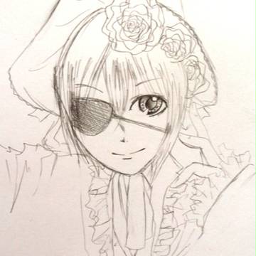 なっち☆黒執事シエルのコスを描きました。