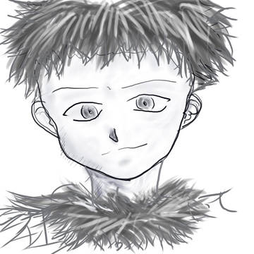 久しぶりに描きました男の子