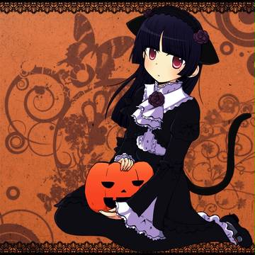 黒猫でハロウィン