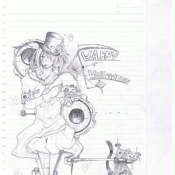 ハロウィン落書き