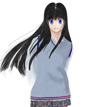 光の中の女の子