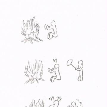 【4コマ】　焼き芋