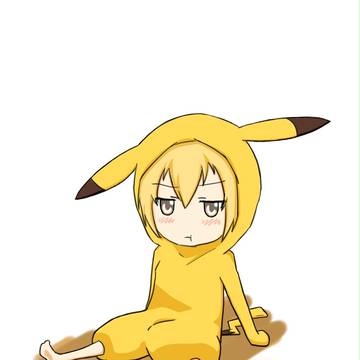 ピカチュウ　の　擬人化に　せいこうした！