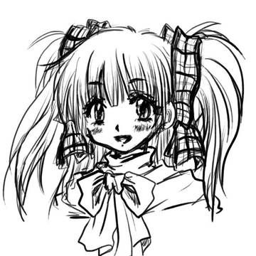 初ペンタブレットなので女の子描いた。