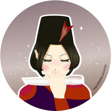 涙をこらえるのっち