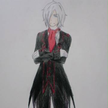 お友達の擬人化ダークライ描かせて貰った